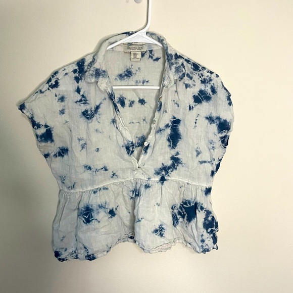 Tie Dye Linen Shirt - Picture 2 of 3